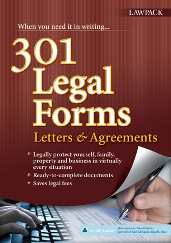 301 Legal Forms, Letters & Agreements Book and eBook