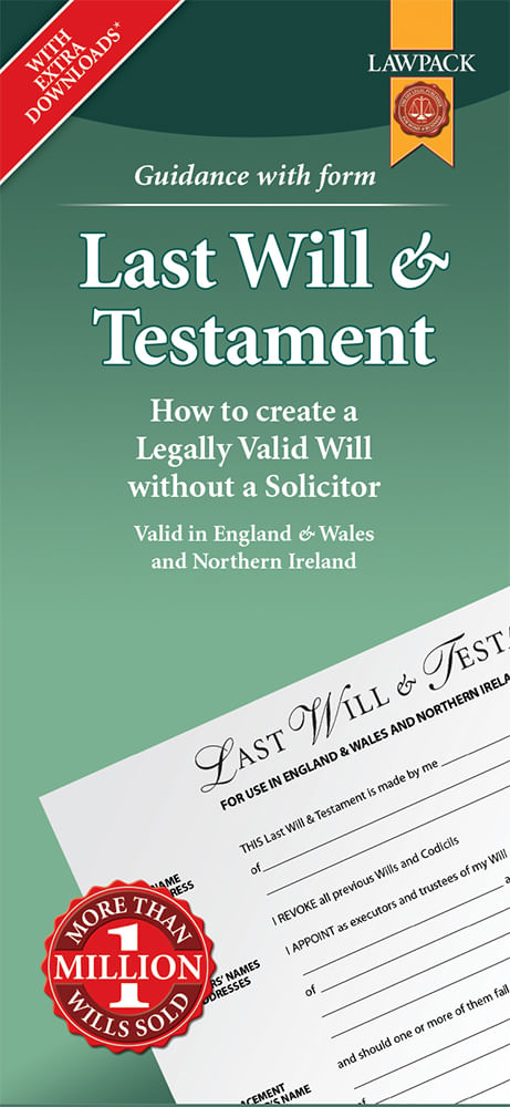 Last Will And Testament DIY Will Template Forms Guidance 