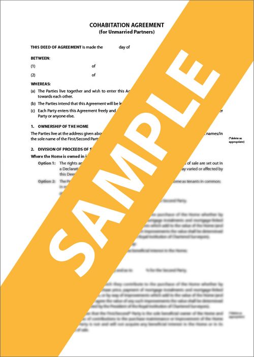 Cohabitation Agreement