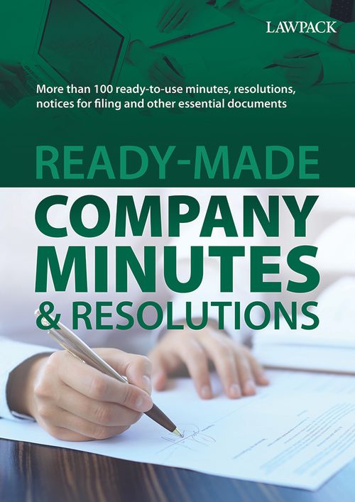 Ready-Made Company Minutes & Resolutions