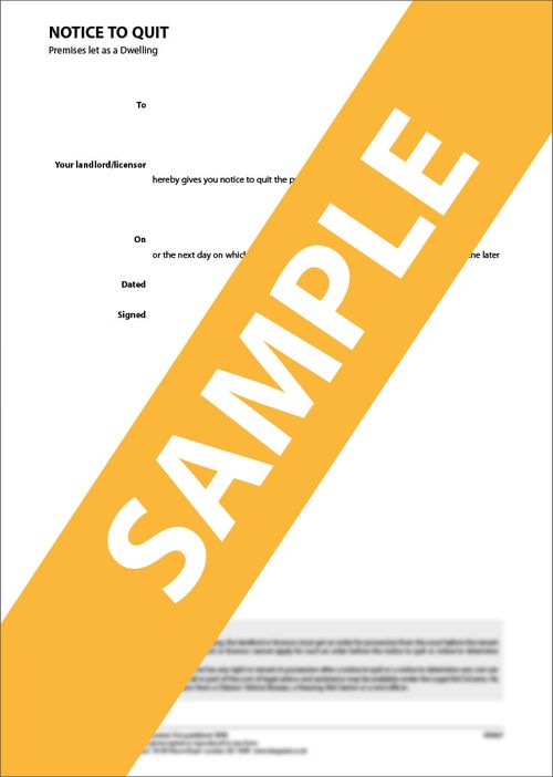 Notice to End Contractual Tenancy (After Fixed Term)