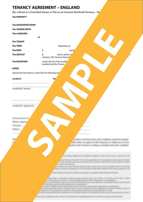 Tenancy Agreement for a Room
