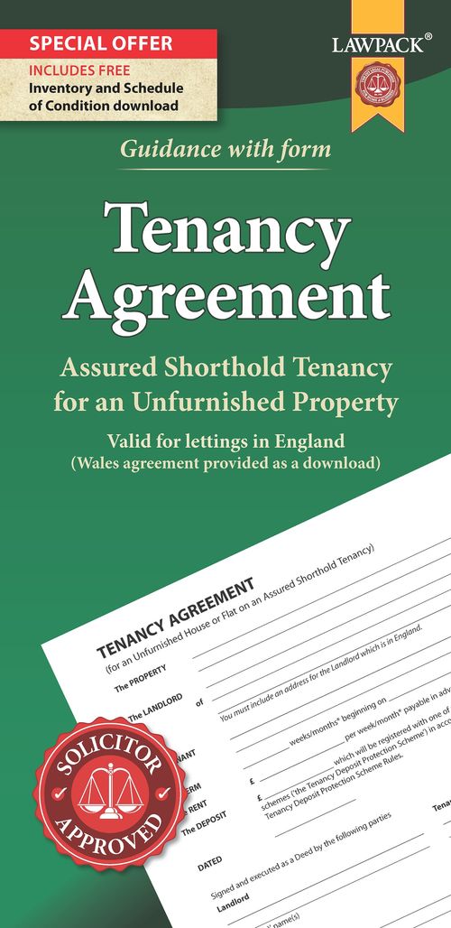 Tenancy Agreement - Unfurnished - Standard Pack